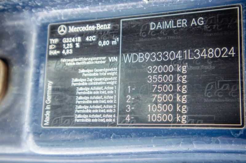 Вантажний автомобіль MERCEDES ACTROS 3241 BB-MP2+E5+STETTER