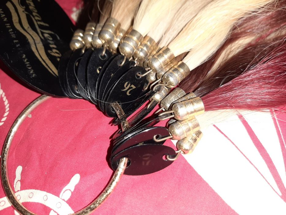 Palete de amostras de cabelo salão de cabeleireiro