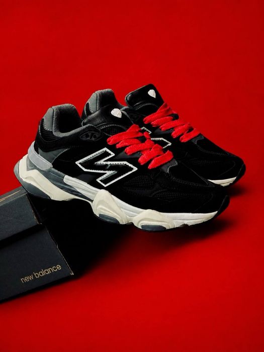 Нью беланс лето Стильные повседневные кроссовки нюбеланс New Balance 9060 кожаные мужские красавки черные Топ модель