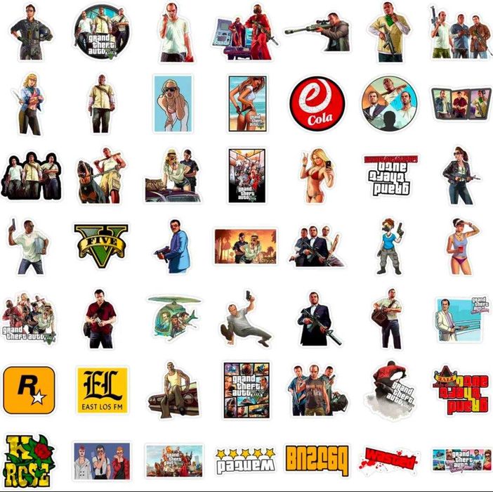 Стикеры на разную тематику, огромный выбор, наклейки от 25 штук