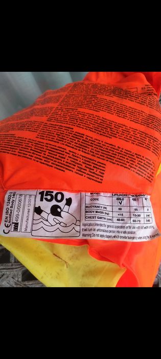 Colete salva-vidas criança certificado