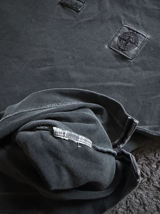 Футболка поло stone island stone original wash garment dyed