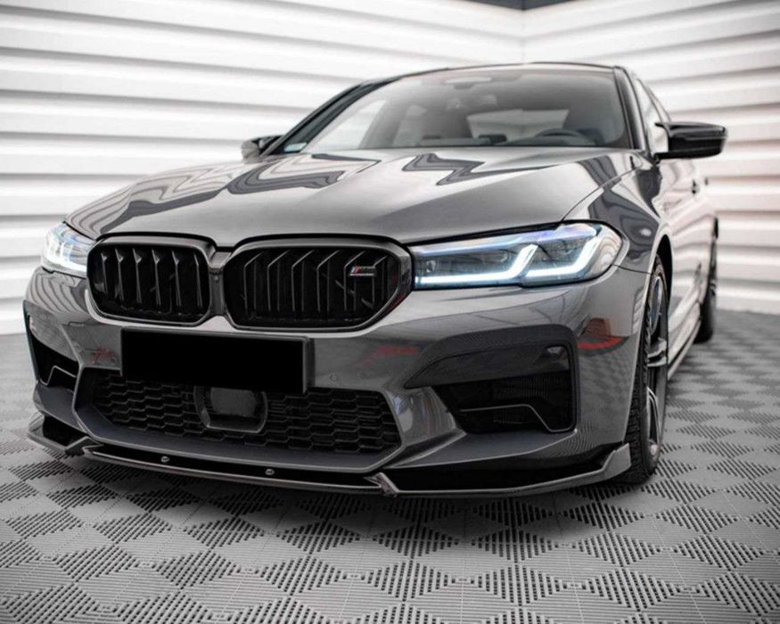 Сплиттер BMW F90 G30 M5 в стиле Maxton Design цельный диффузор спойлер