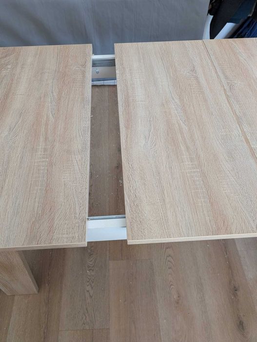 Mesa de jantar extensível em faia