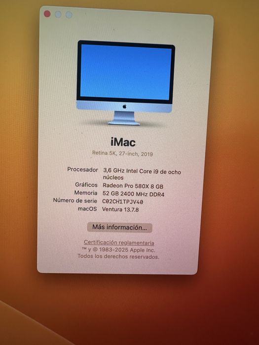 iMac 2019, i9, 27 polegadas (Como Novo)