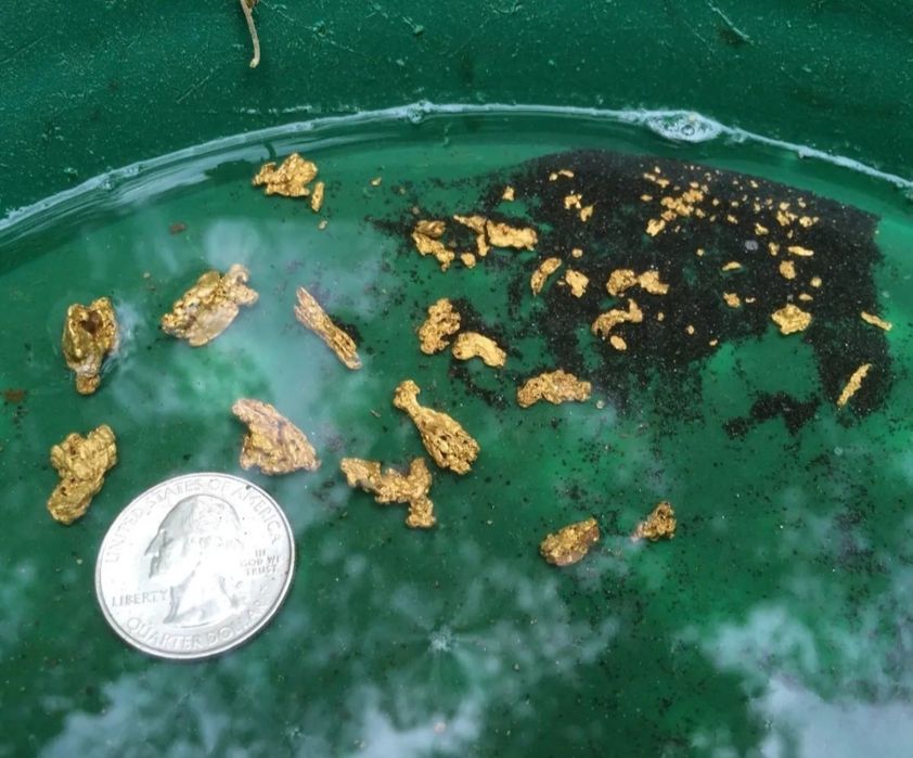 Piasek Rich Gold Pay Dirt Piasek z kawałkami prawdziwego złota