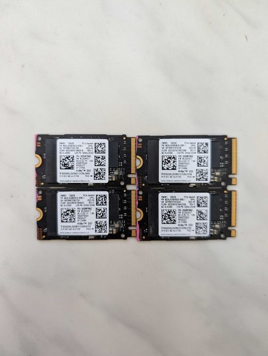 SSD 256GB M.2 NVMe PCie gen 4 2242 Samsung WD Micron UM