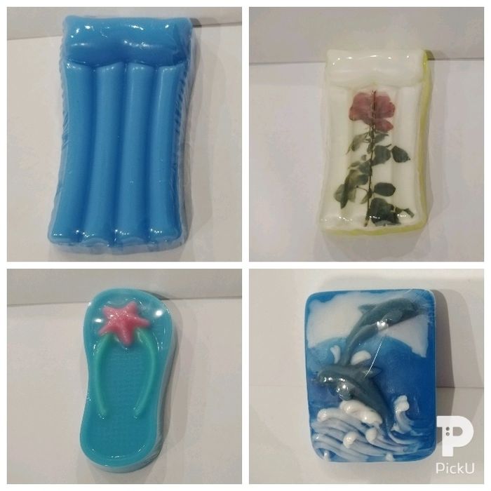 Мыло Сувенир с картинкой Морская Тематика Лето Море Якорь  Новый Год