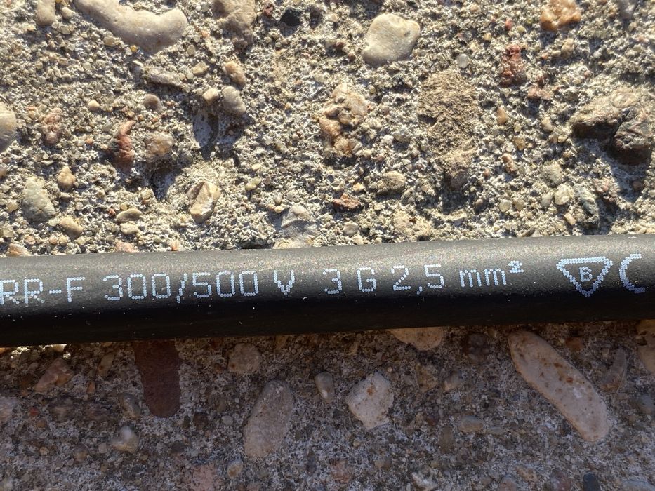 Przewód elektryczny 11 metrów 3 G 2,5 mm 300/500 V Elektrokabel