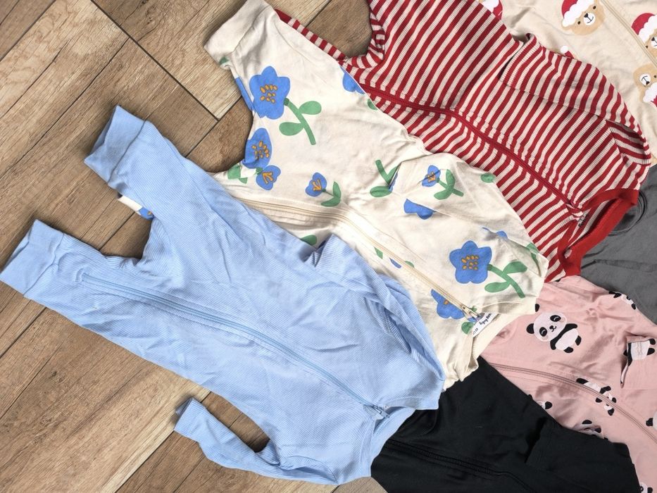 8 szt pajacyków piżamek jednoczesciowych  62