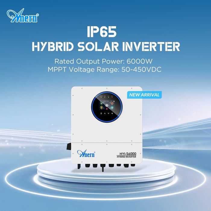 ‼️ Гібридний Інвертор ANERN HYI-S6000 6кВт 48В гарант 12міс НОВИЙ