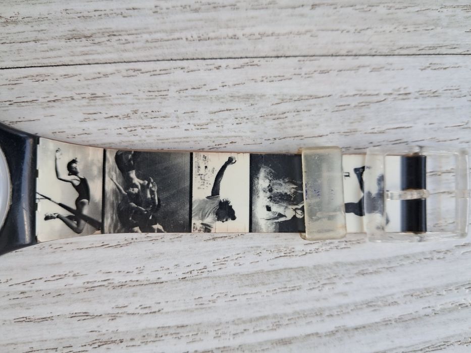 Zegarek Swatch 5755 Annie Leibovitz wzór olimpijski 1996 GB 178 UNIKAT