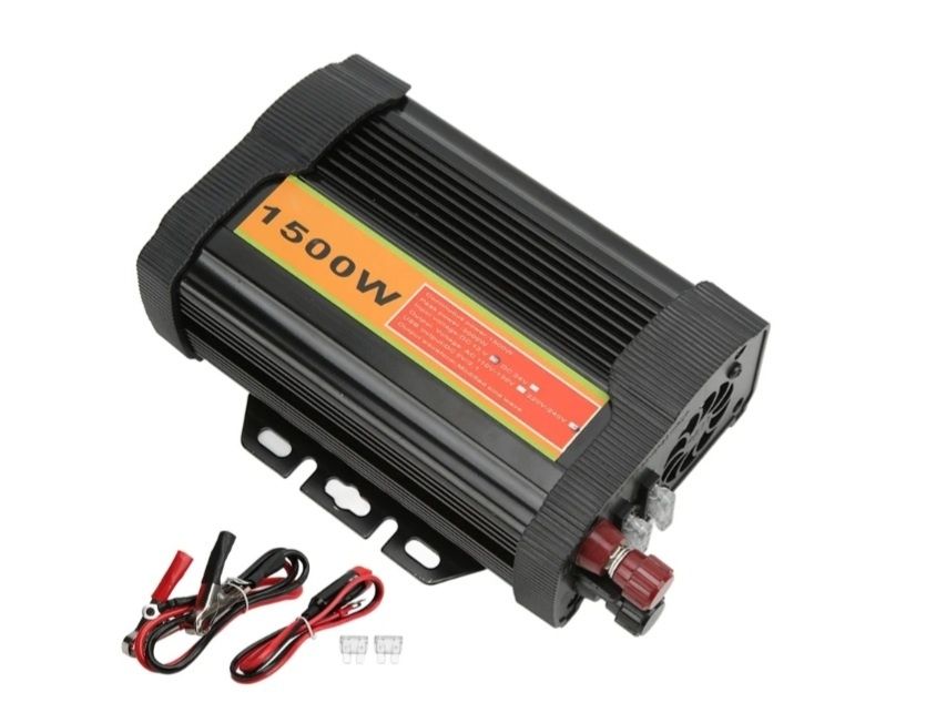 Inversor De Potência De 1500 W Preto, Onda Senoidal Modificada, Conversor De Carro Dc 12 V Para Ac 220 240 V Para Emergência Slowmoose
