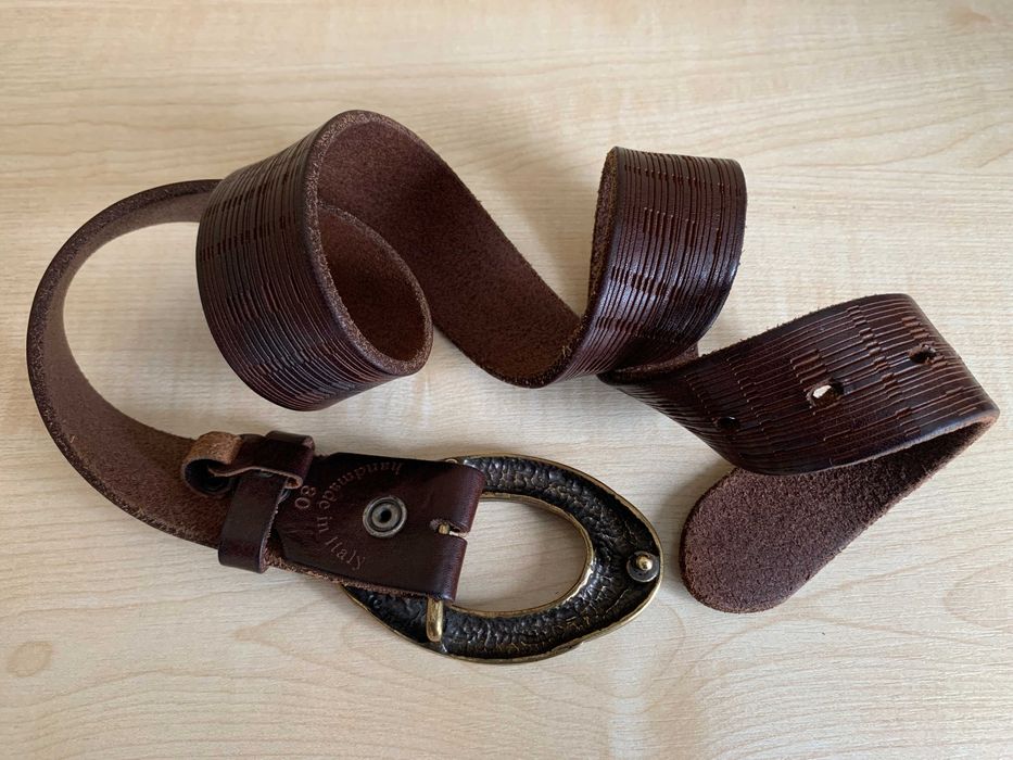 Кожаный ремень ROBERTO LEONARDI® Hand Made (Италия)