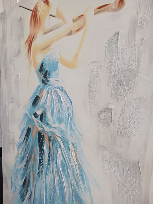 Quadros  pintados em tela.