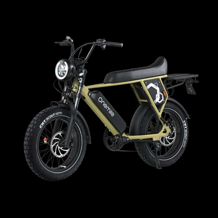 Bicicleta elétrica Onemile Scrambler S PRO Fat Bike 1300W para dois passageiros, aro 20"