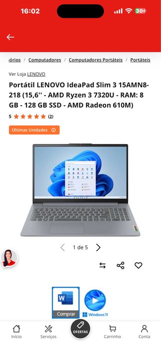 Notbook portatil lenovo
