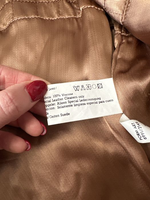 Zamszowa kurtka vintage skorzana 40