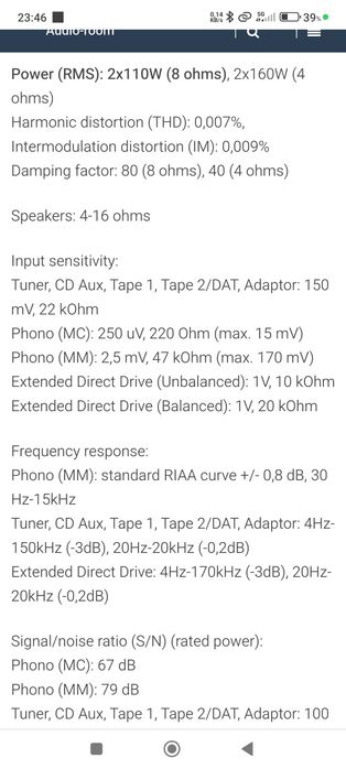 Technics Su-Vx800 amplificador integrado