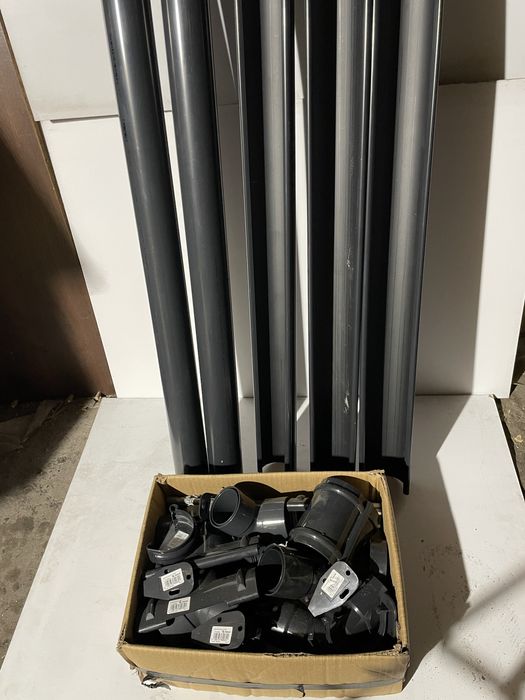 Rynna dachowa PVC + akcesoria.