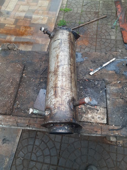 Боллер на дымоход,  теплообменник.