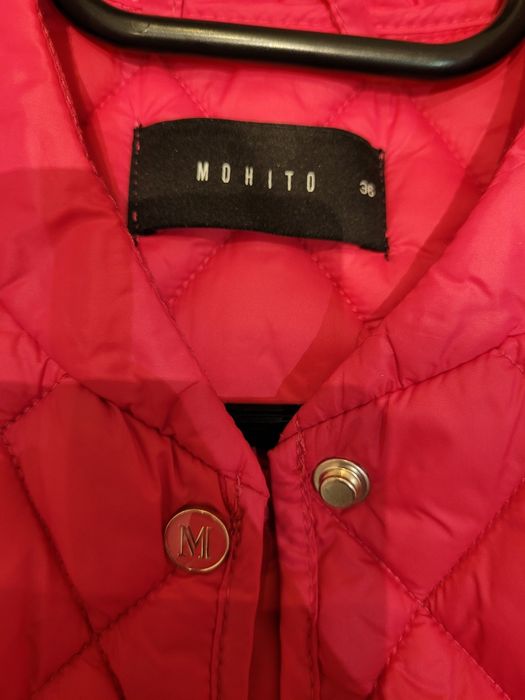 Pikowana kurtka Mohito, r. 36,  kolor malinowy