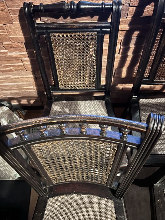 Krzeła 6szt stare rzezbione zdobienia