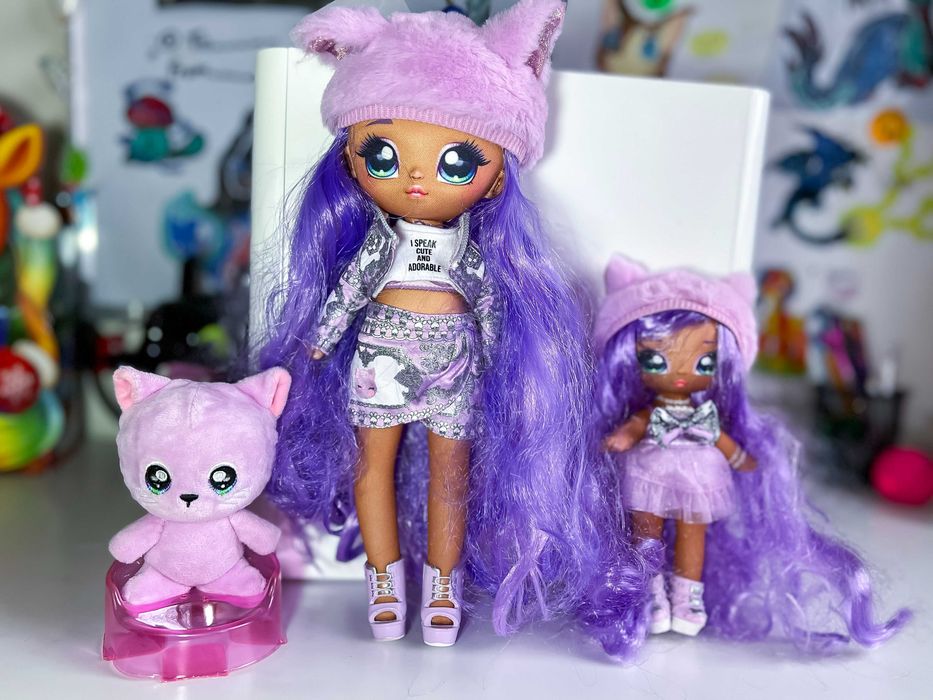 Лялька Na Na Surprise Family Soft Doll Set Kitty Family