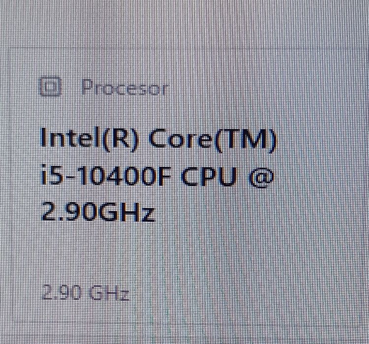 Procesor Intel i5-10400F