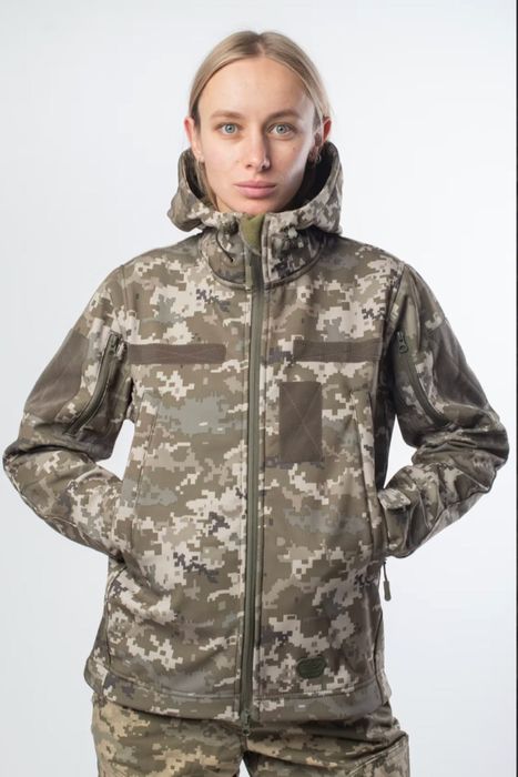 Куртка жіноча Soft Shell Military Піксель тактична демісезонна
