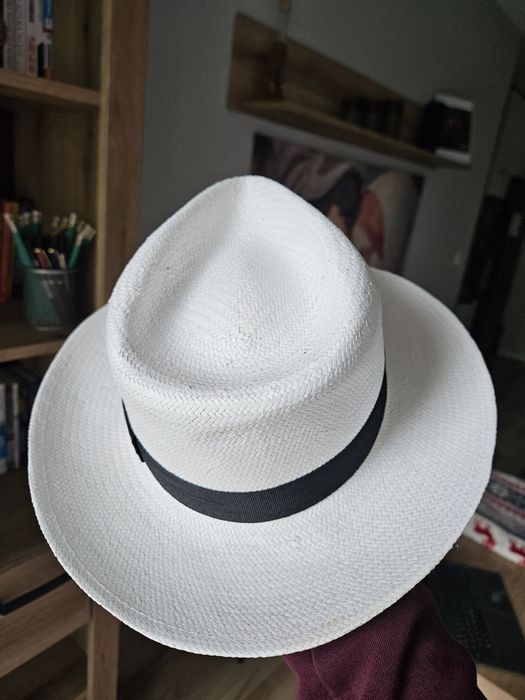 Nowy kapelusz  Panama Elegante WIT Leather Skoczów r. 58
