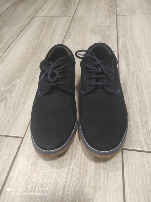 Замшеві темно-сині туфлі M&S, 35 розміру