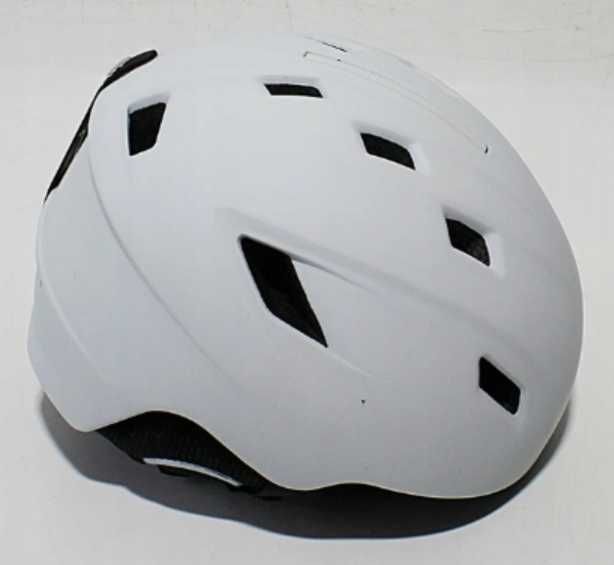 Kask Narciarski Snowboardowy i Gogle ODOLAND Biały 60-61cm Rozmiar L