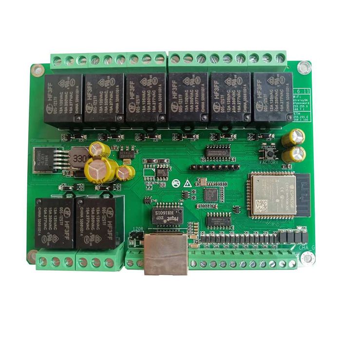 Moduł 8 kanałów + 8 wejść RJ45 kompatybilny z Supla obudowa DIN