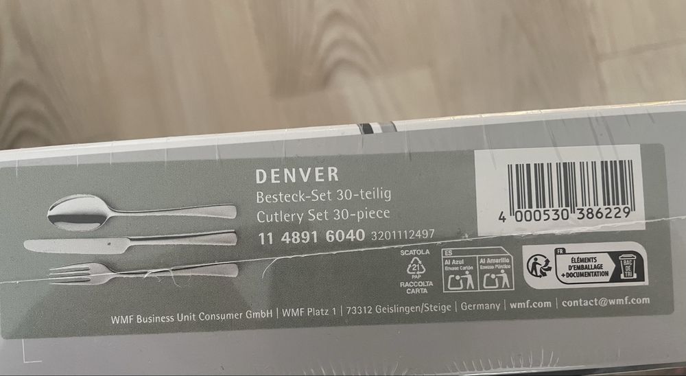 Zestaw sztućców WMF DENVER 30 elementów (6 osób)
