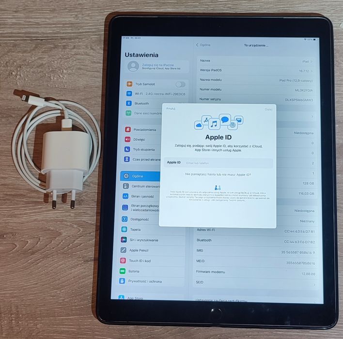 iPad Pro 12,9 WiFi+LTE, 128GB, 1 gen, model A1652