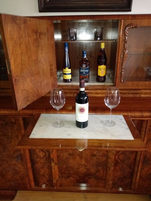 Bufet Art Deco z nadstawką