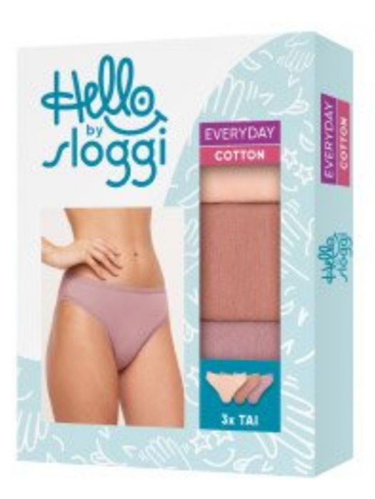 Sloggi everyday cotton 3-pak, TAI wielokolorowe rozm. 42