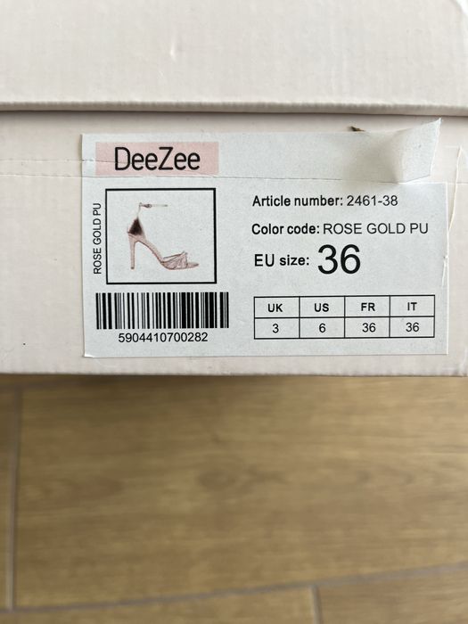 Sandaly DeeZee 36 rose gold