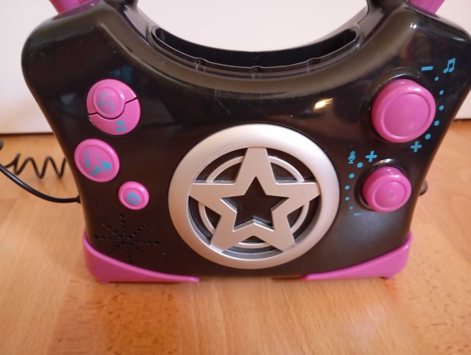 Karaoke para criança com 2 microfones