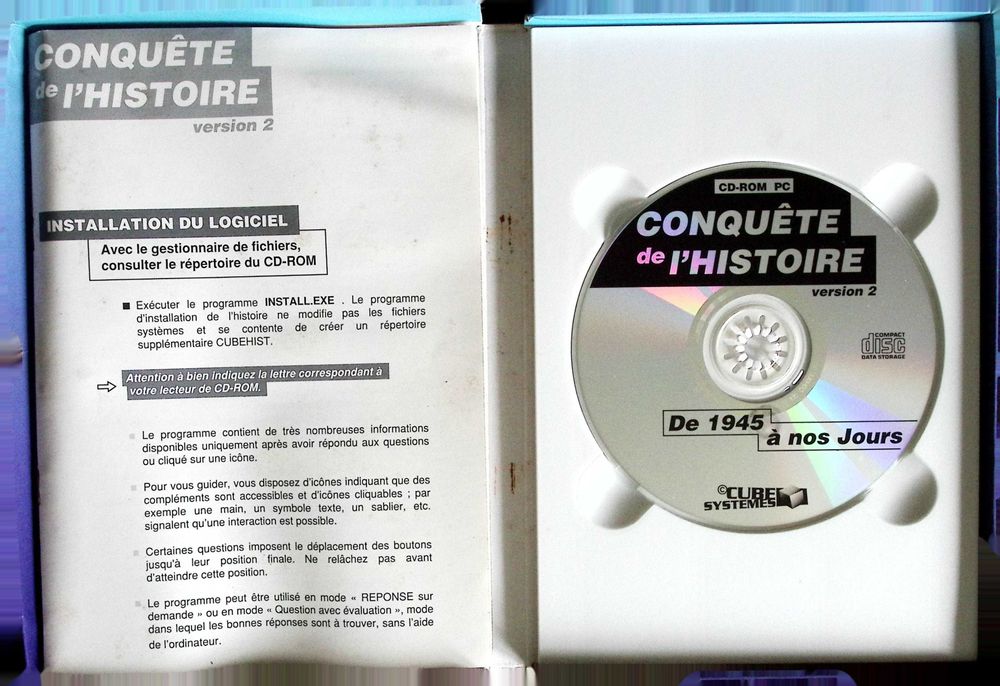 CD ROM "Conquête de l'Histoire de 1945 à nos jours"