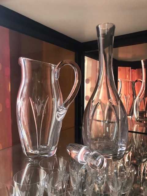 Serviço de cristal Atlantis como novo + Cristaleira