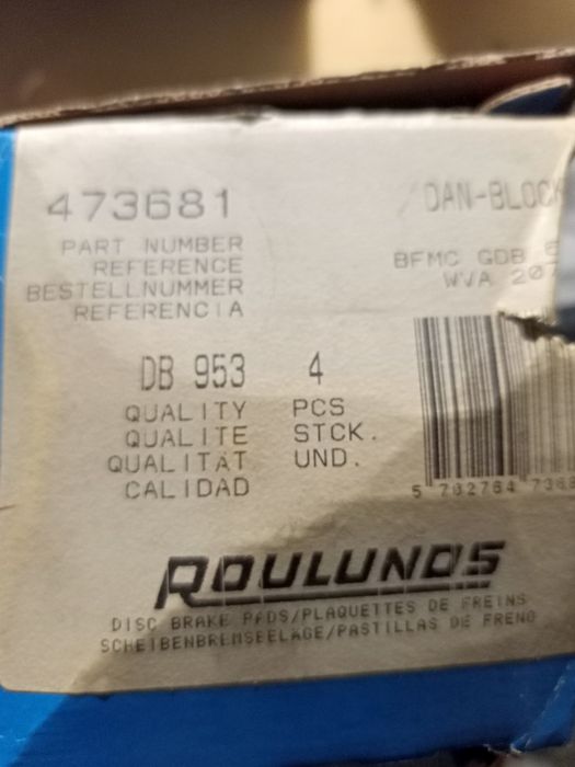 Новые колодки на Toyota, Volvo, ГАЗ,ЗАЗЗ