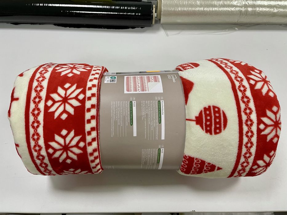 Плед флисовый зимний "барашек" двусторонний 140х180см LIVARNO