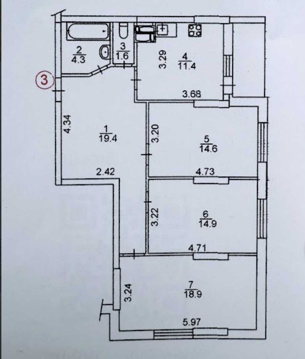 Продаж 3к (87м²)‼️Нова Квартира Київ, Шевченківський пер. Тбіліський
