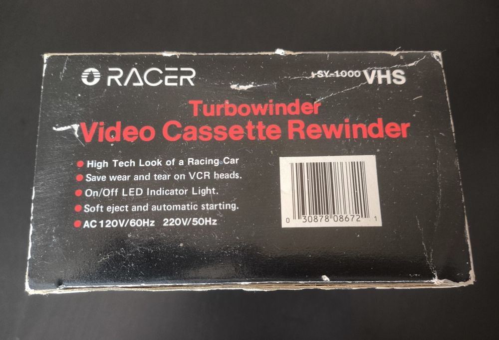 Rebobinador de cassetes VHS