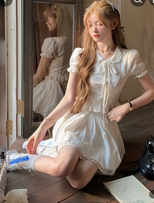 літній костюм: сукня полуспідниця та сорочка