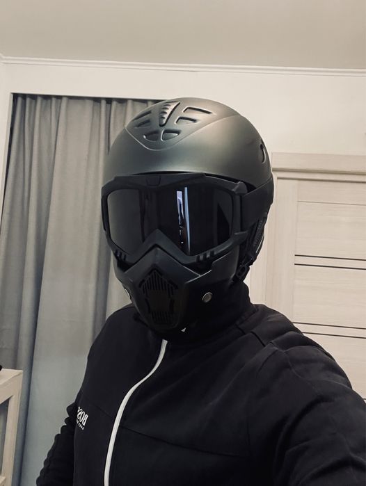 Custom Мотошлем Шлем+Маска для скутера моноколеса електросамоката