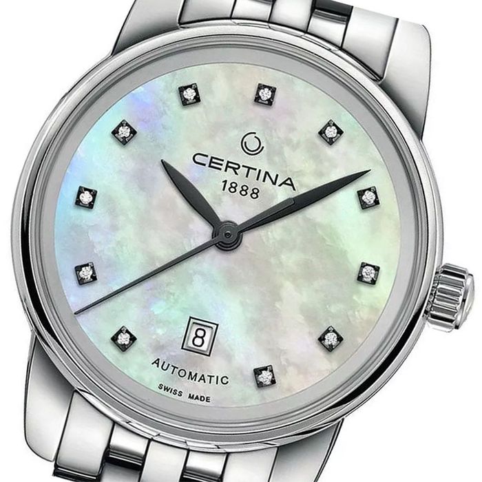 Certina DS Podium Lady Automatic C001007A – 29 mm, diamenty, Swiss Mad