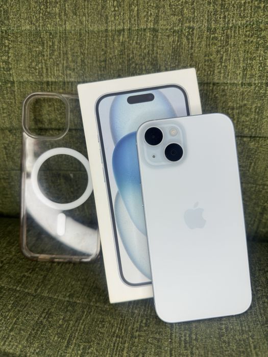 Apple Iphone 15 Blue 128gb идеальное состояние